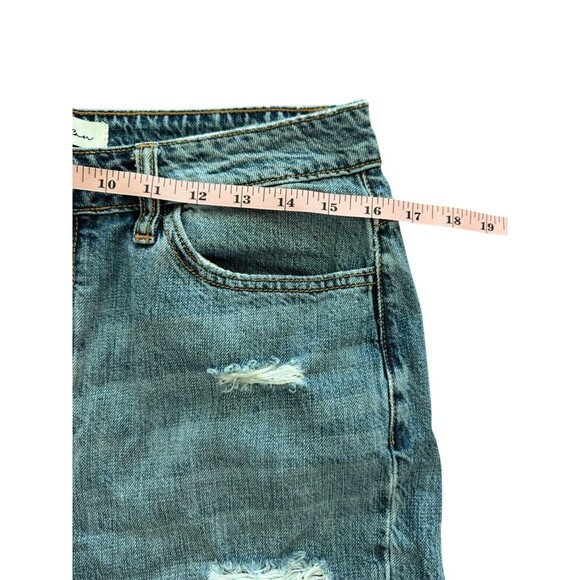 Kancan Estilo Dark Wash Classic Distressed Casual Straight Leg Jeans Size 9/28 - Picture 4 of 7